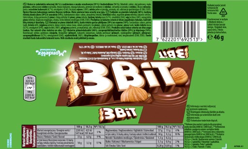 3BITOVÁ TYČINKA ORECHOVÁ 46G