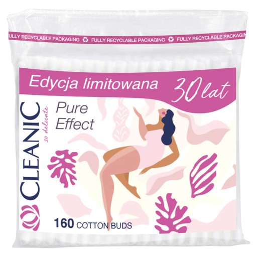 Vatové tyčinky CLEANIC Pure Effect 160 ks