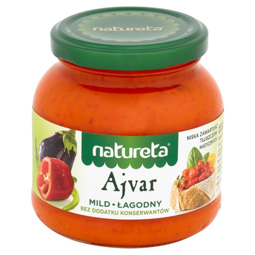 Jemný Ajvar, papriková pasta 290g Natureta