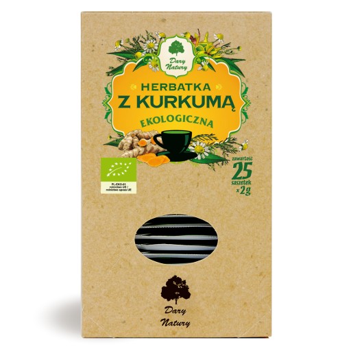 Bio čaj s kurkumou 25x2g - Dary Natury