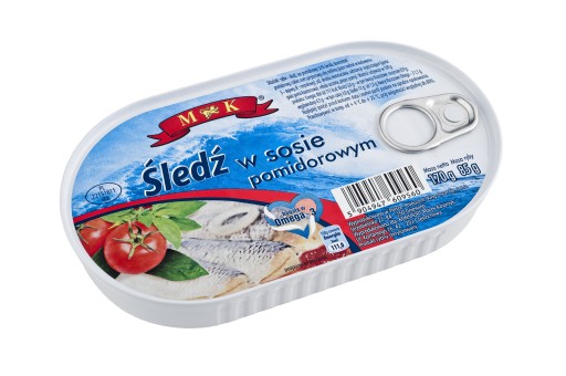 Sleď v paradajkovej omáčke 170g MK