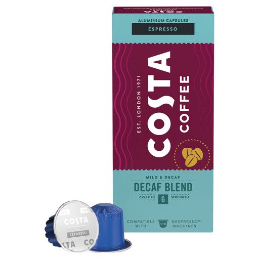 Kapsuly Nespresso Costa Coffee The Decaf Blend 10 ks.