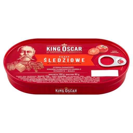 King Oscar sleď v paradajkovej omáčke 160 g
