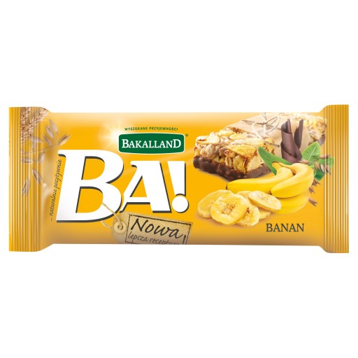 BAKALLAND BA! Zdravá CEREÁLNA TYČINA banán banán x 5 KS