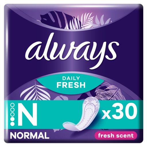 Vložky do nohavičiek Always Dailies Normal Fresh Protect, 30 kusov