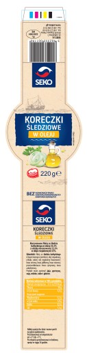 Sleďové zátky v oleji 220g seko