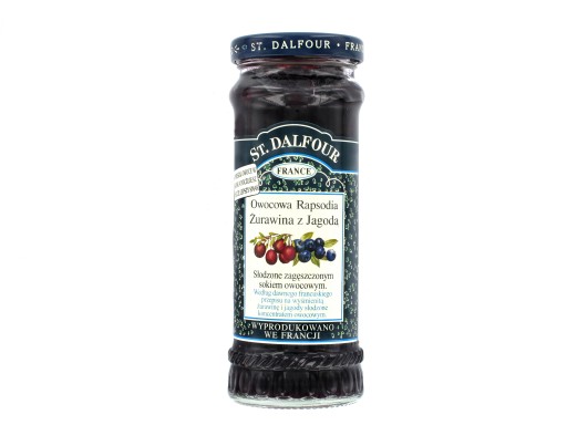 Rhapsody Fruit Džem brusnica a čučoriedka 284 g ST. DALFOUR