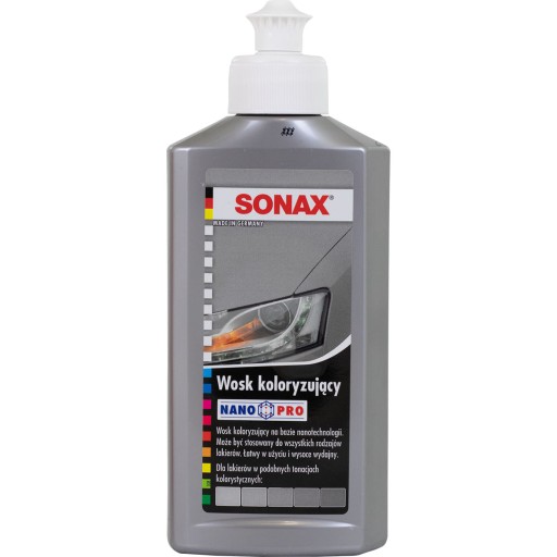 SONAX FAREBNÝ VOSK 250ml STRIEBORNÝ