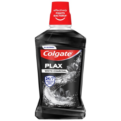 COLGATE Plax White & Charcoal ústna voda 500ml