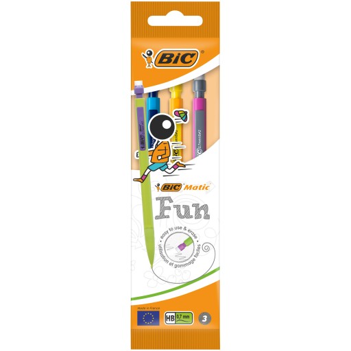 BIC Matic FUN mechanická ceruzka 0,7 HB MIX 3 kusy
