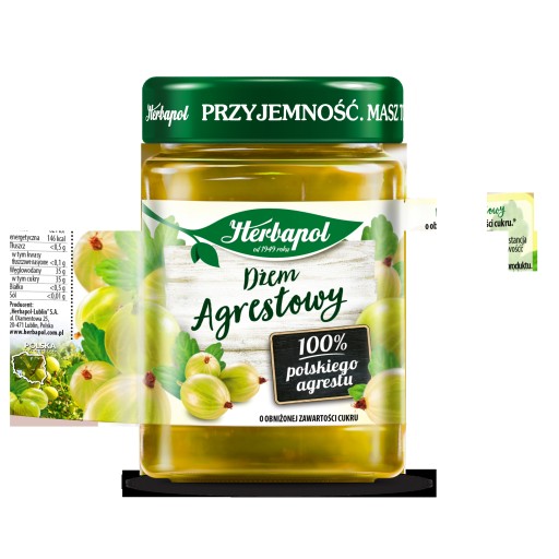 Herbapol egrešový džem 280g