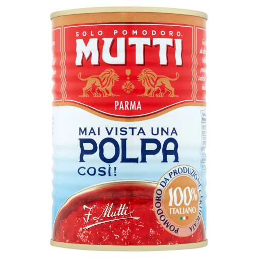 PARADAJKY V KUSOCH Dužina z konzervy Mutti 400g