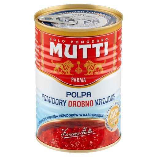 Mutti paradajková dužina Talianske paradajky v kúskoch bez šupky 400 g