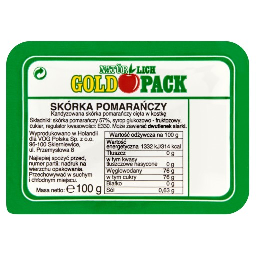 Gold Pack Pomarančová kôra 100 g