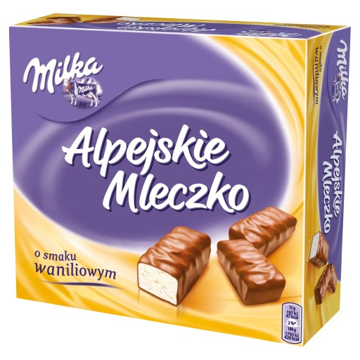 Milka Alpejskie Mleczko s vanilkovou príchuťou 330 g