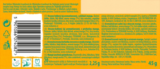 TEEKANNE KARIBISKÉ MANGO ovocný čaj 20T