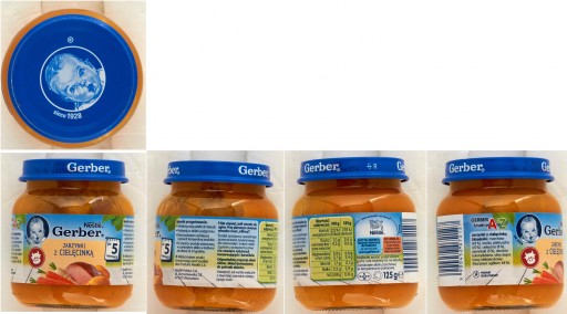 Gerber Obiadek Zelenina s teľacím mäsom 5m po 125g