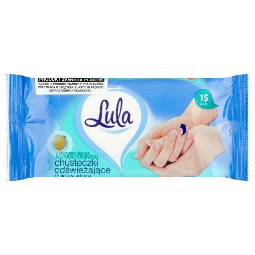 LULA OSVIEŽUJÚCE ANTIBAKTERIÁLNE Utierky 15 KS