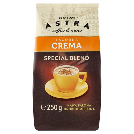 Káva ASTRA, MILD Crema, jemne mletá, 250 g