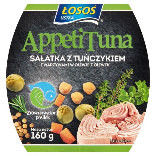 ŠALÁT S TUNIAKOM A ZELENINOU V OLIVOVOM OLEJI 160g LOSOSOVÁ USTKA