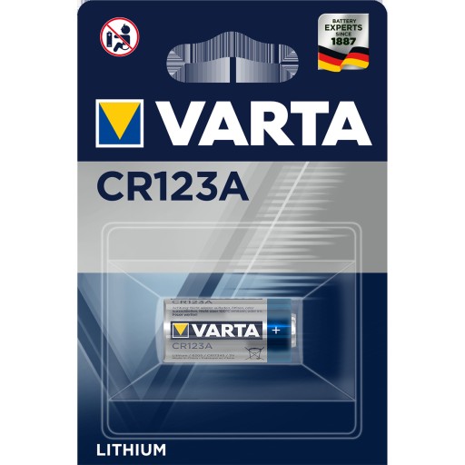 Batéria CR123A Varta 3,0V DL123A ER2/3A CR17345
