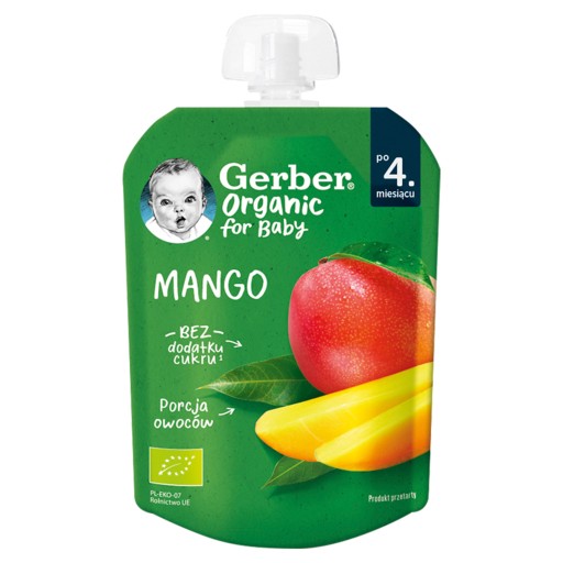 Gerber Organic Mango Dessert Mousse po 4. mesiaci 80 g