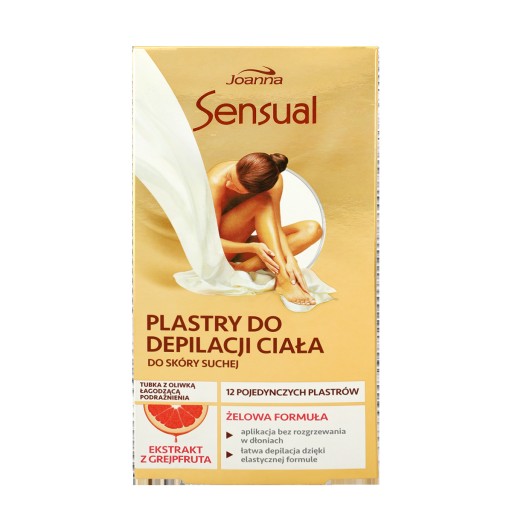 Depilačné náplasti na telo Joanna Sensual Grapefruit