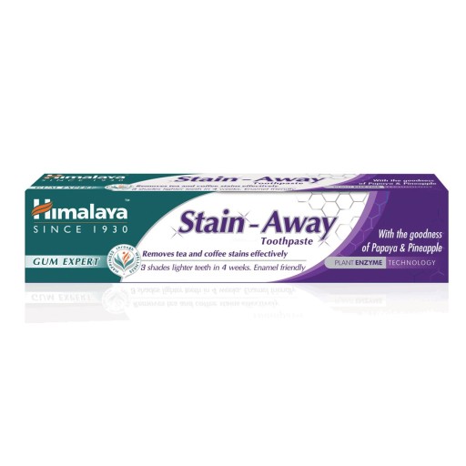 Odfarbenie zubnej pasty Himalaya Stain-Away