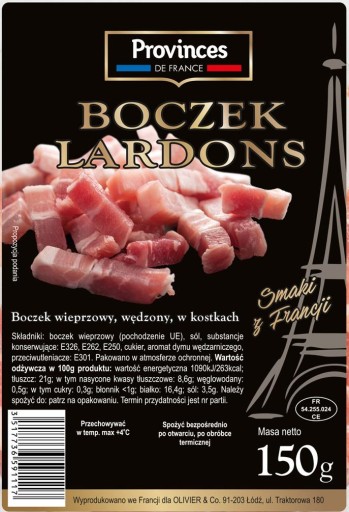 Lardons kocky slaniny Provinces de France 150g