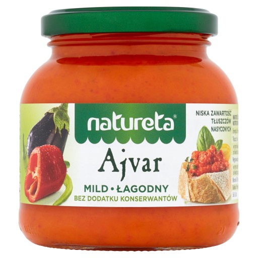 Jemný Ajvar, papriková pasta 290g Natureta