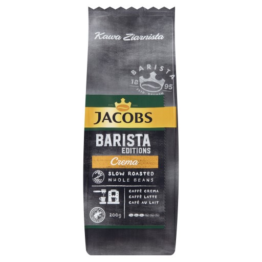 Jacobs Barista Editions Crema miešaná zrnková káva 200 g