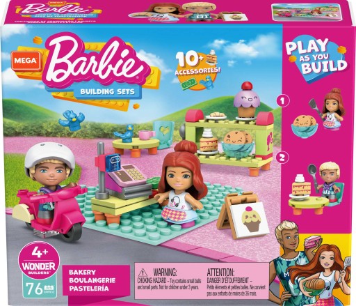 VÝSTUP Mega Bloks Barbie bloky cukráreň GWR32
