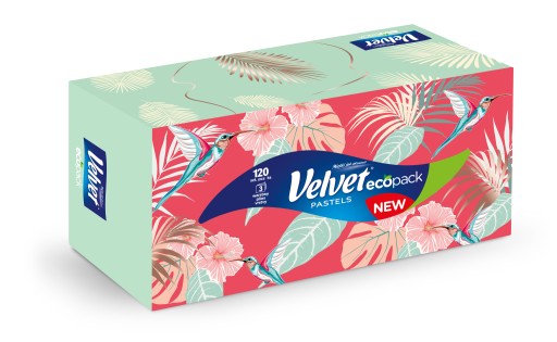Zamat Neparfumované vreckovky Pastely, 3 vrstvy. 120 ks.