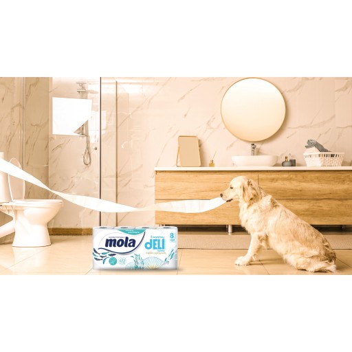MOLA Jemný morský toaletný papier 8 roliek