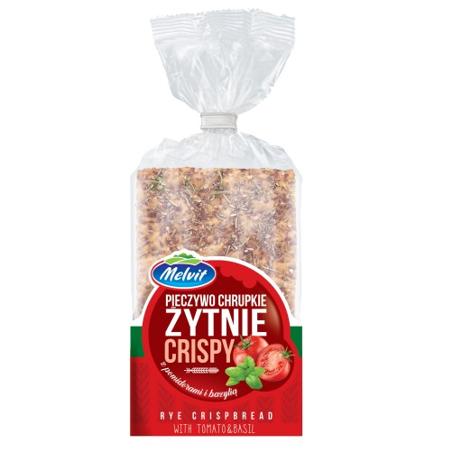 Melvit Chrumkavý ražný s paradajkami a bazalkou 130 g