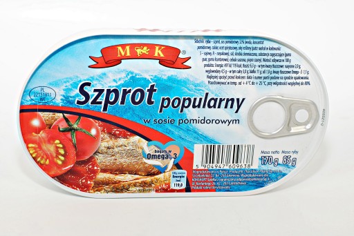 MK šprota v paradajkovej omáčke 170 g