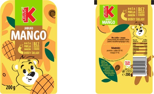 KUBUŚ Apple Mango Mousse 200 g
