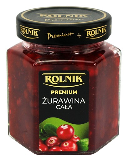 Rolnik Brusnice celé Premium téglik na zaváranie 314ml