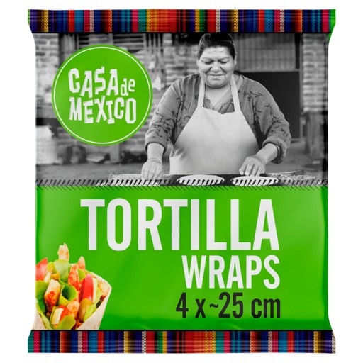 Pšeničný zábal 25 cm - 4 ks 240g Casa de Mexico