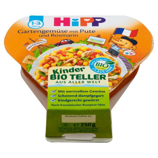 Hipp Bio Záhradná Zelenina Morčacie Rozmarín 1 rok