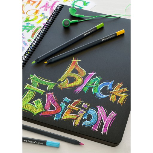 Čierna edícia trojhranné pastelky 12col. Faber-Castell