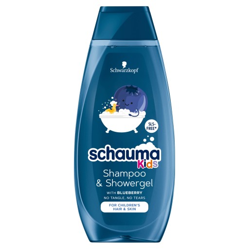 Schwarzkopf Schauma Kids šampón a sprchový gél 2v1 pre chlapcov - modrý