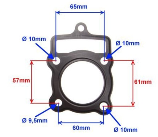 TESNENIA VALCOV 125cm3 QUAD ATV BASHAN LONCIN