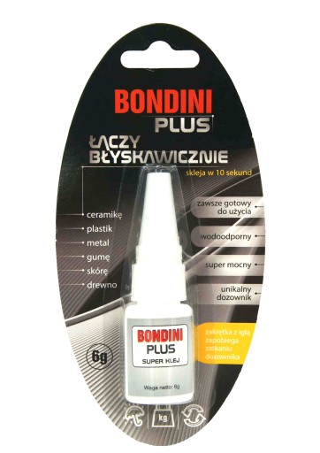 BONDINI PLUS + BONDINI ČIERNA KYANOAKRYLÁTOVÉ LEPIDLÁ