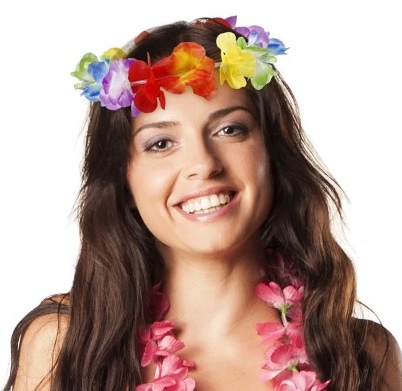 HAWAIIAN WREATH Havajské kvety do vlasov aloha