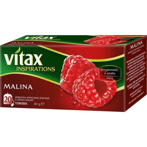 Malinový čaj Vitax - Jedinečná vôňa ovocných inšpirácií