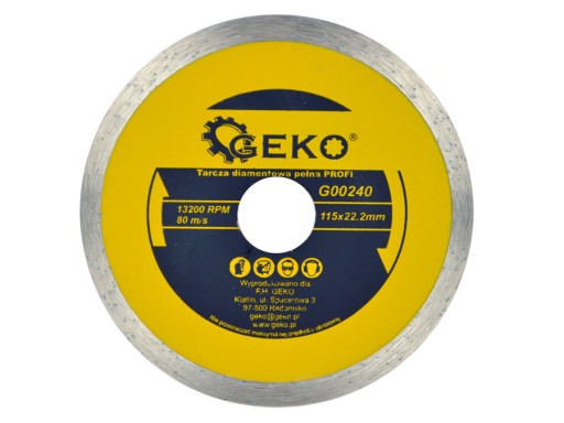 Diamantový kotúč 115mm GEKO G00240