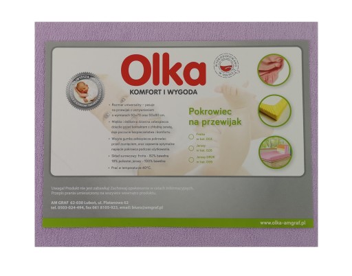 Poťah OLKA UNIVERSAL na prebaľovací pult FROTTE