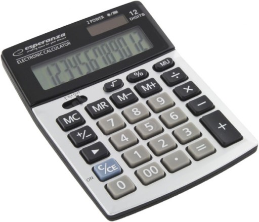 ELEKTRONICKÁ STOLNÁ KALKULAČKA, 12 ČÍSEL