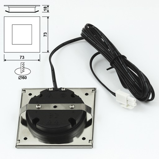 3x LED podskrinkové nábytkové svietidlo + zdroj DORIS